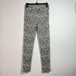 American Eagle Brown‎ Leopard Print Mid Rise Skinny Jeans Womens Size 0R